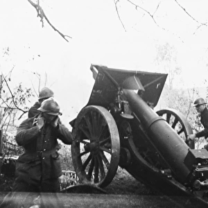 Howitzer in France WWII