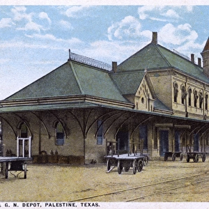 I&GN railroad depot, Palestine, Texas, USA