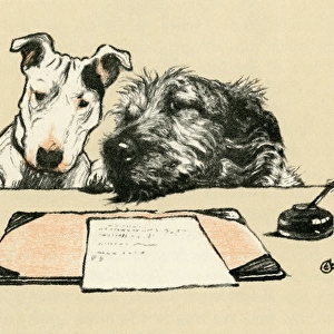 Illustration by Cecil Aldin, Micky and Cracker