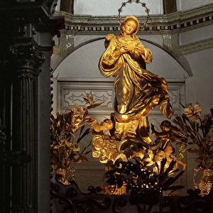 Immaculate Conception sculpture. Caravaca. Region of Murcia