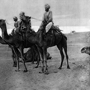 Indian camel sowars in Egypt during the First World War