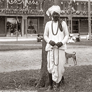 Indian priest, Port of Spain, Trinidad, West Indies, circa 1
