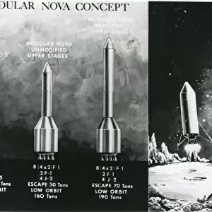 An infographic dated 26 May 1961 of NASA?s proposed Nov?