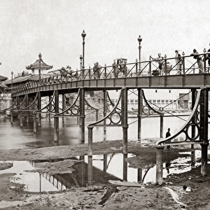 Iron bridge, Osaka, Japan, circa 1880s