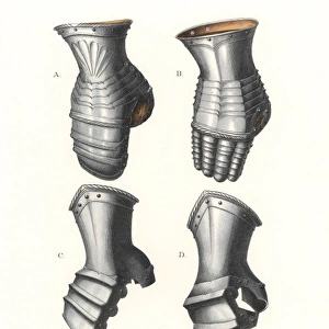 Iron gauntlets of the first half of the 16th century