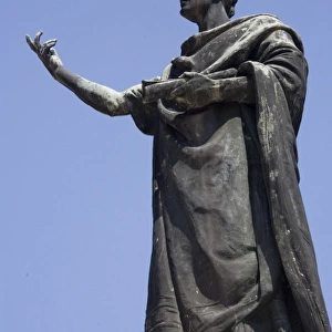 ITALY. Mantua. Statue of Virgil. Sculpture on