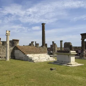 ITALY. Pompeii. Temple of Apollo. Roman art. Early