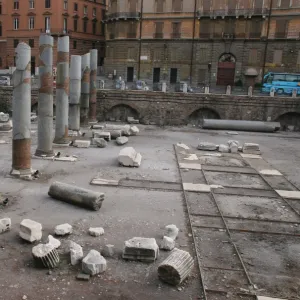 Italy. Rome. Forum of Trajan. Ruins of Basilica Ulpia