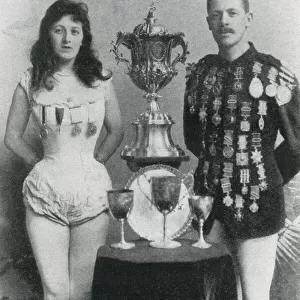 James & Marie Finney, exhibition swimmers at Hippodrome