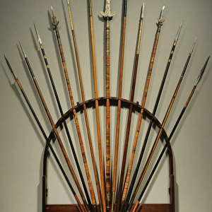 Java War or Diponegoro War. 1825-1830. Spear rack of Governo