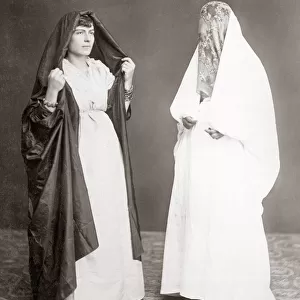 Jewish women outdoor clothing, Beirut, Lebanon c. 1880 s