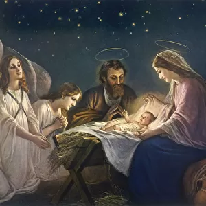Joseph, Mary, Angels - Nativity