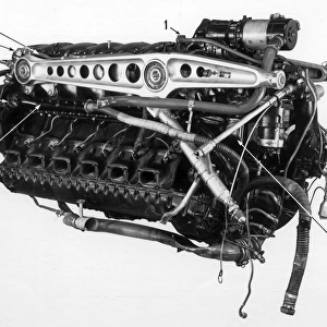 Junkers Jumo 211A inverted V-12 engine