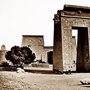 Karnak Temple complex, Luxor, Egypt, Victorian period