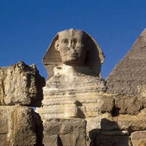 Khafres Pyramid; The Giza Sphinx. 26th-25th