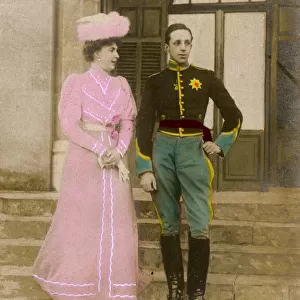 King Alfonso XIII of Spain and his fiancee, later consort