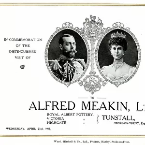 King George V and Queen Mary, visit to Alfred Meakin