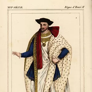 King Henry II of France in the costume of