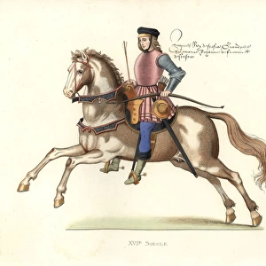 King James IV of Scotland, mounted on a horse