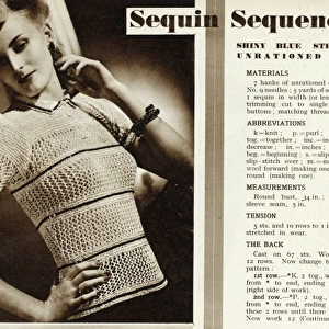 Knitting pattern 1941