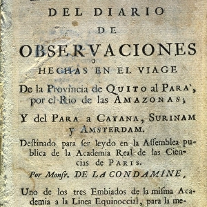 LA CONDAMINE, Charles-Marie de (1701-1774). Extracto