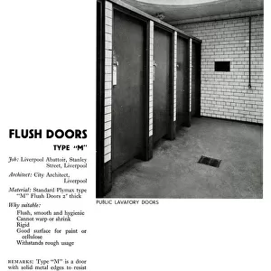 Lavatory doors, Liverpool Abattoir, Stanley Street