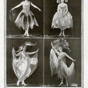 Lee White wearing costumes designed by Reville