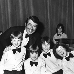Leslie Crowther with Junior Band, St Ives, Cornwall