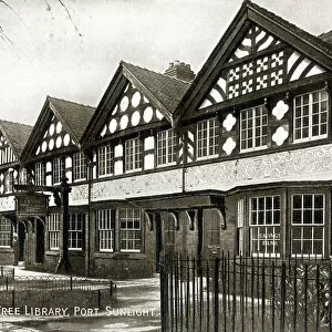 The Lever Free Library, Port Sunlight, Wirral, Merseyside
