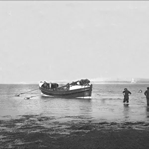 Lifeboat and crewmen at Appledore, Devon
