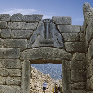 Lion Gate. S. Xiv Bc. Greece. Peloponnese. Arcadia