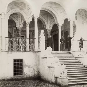 Lion staircase, Bardo National Museum, Tunis, Tunisia