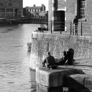 Liverpool dock basin, England