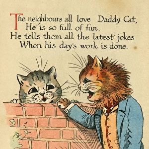 Louis Wain, Daddy Cat - chatting with neighbour