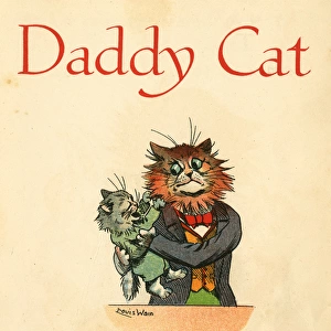 Louis Wain, Daddy Cat - with kitten