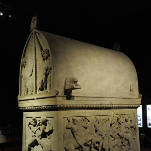 Lycian Sarcophagus. 5th century BC. Paros marble