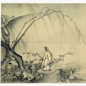 Ma Yuan (1155-1235). Walking on a mountain path