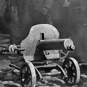 Machine gun used by Bolsheviks during Revolution, Russia