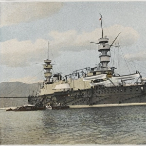 Magenta French Warship