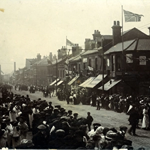 Main St - King George VII Procession, Mexborough, Yorkshire