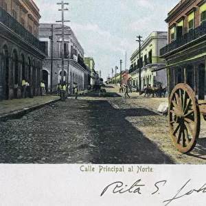 Main street in Mazatlan, Sinaloa, Mexico