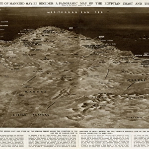 Map of Egyptian coast and Libyan plateau by G. H. Davis