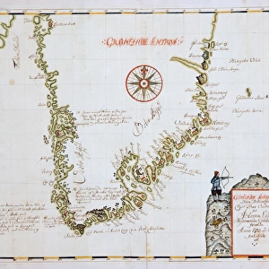 Map of Greenland 1721