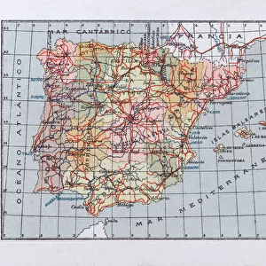 Map of the Kingdoms of Spain and Portugal