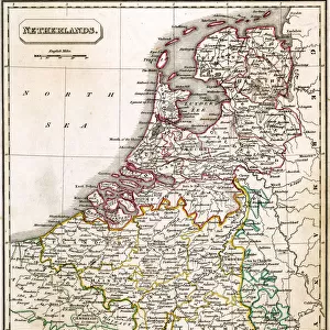 MAP / NETHERLANDS 1827