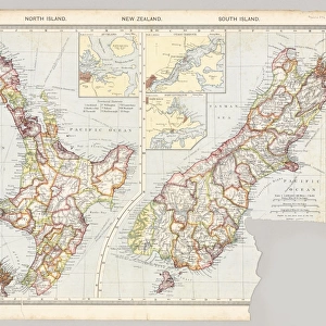 Two maps of Taranaki, New Zealand