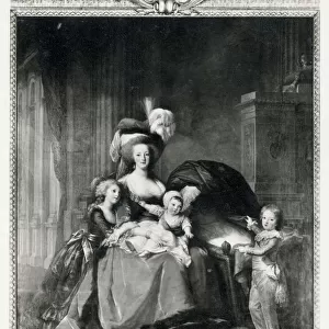 Marie Antoinette and her children by Vigee Le Brun