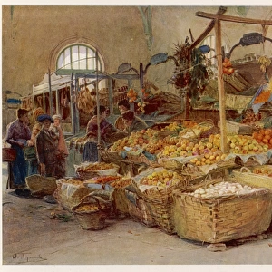 Market at Mentone / 1906