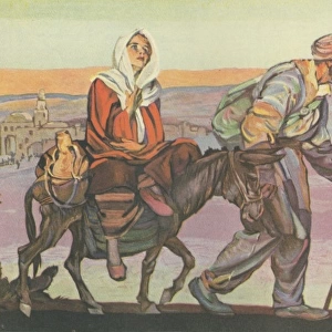 Mary and Joseph head to Bethlehem