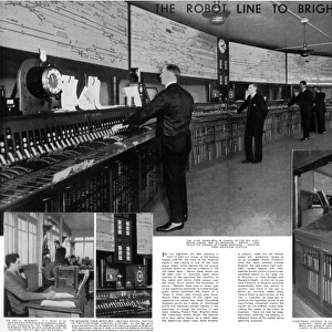 The four men in charge of the signal box at Brighton